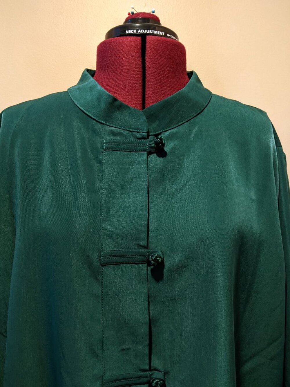 Roaman’s Dark Green Mandarin Collar Tunic / Jacket – 26W – NWT (No Tag) - Picture 6 of 9